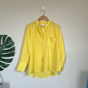 Ceilonia Yellow Silk Blouse
